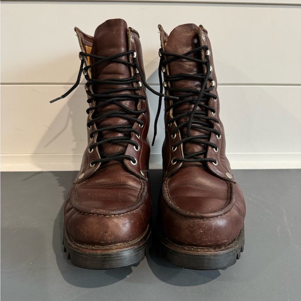 Vintage Y2K Chippewa Brown Insulated Leather Boots
